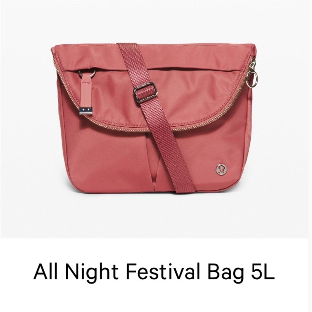 Lululemon All Night Festival Bag 5L Cherry Tint